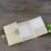 Silk Invitation Card with Paper Pocket Champagne Wedding Card Customized
